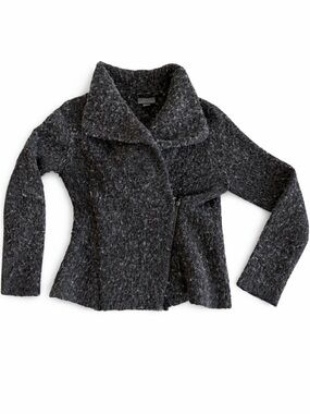 Jana Alpaca Wool Blend Moto Jacket Size Small